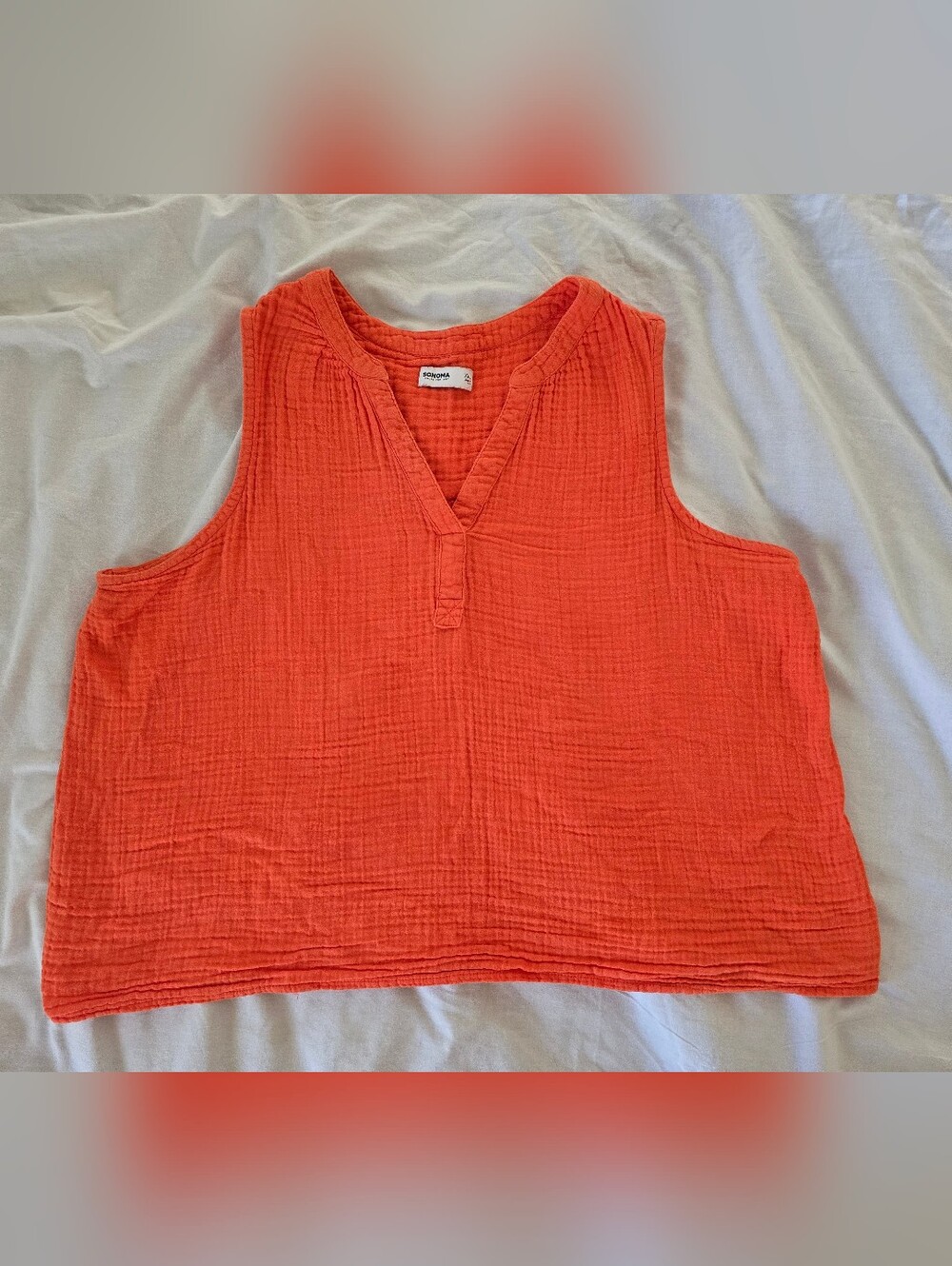 Sonoma Goods For Life Gauze Femme V-Neck Tank Top
